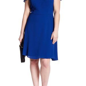 Royal Blue a-line cocktail dress